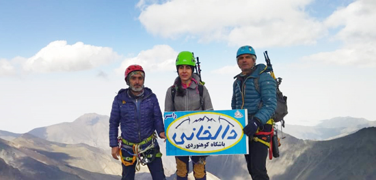 صعود تیم سنگ‌نوردی باشگاه کوهنوردی دالخانی به قله علم‌کوه